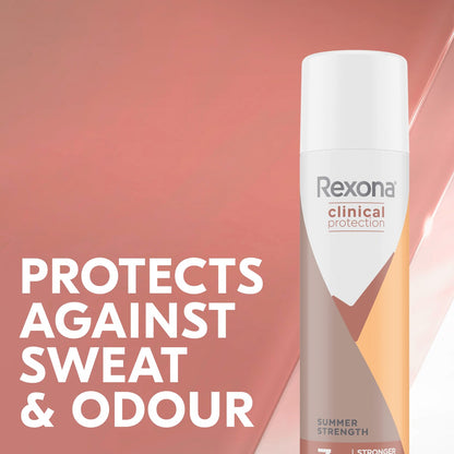 Rexona Women Clinical Protection 96h Antiperspirant Summer Strength 180 Ml