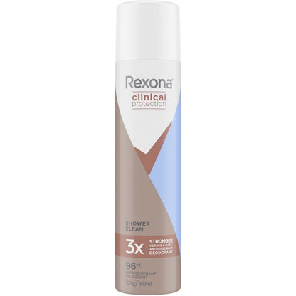 Rexona Women Clinical Protection 96h Antiperspirant Shower Clean 180 Ml