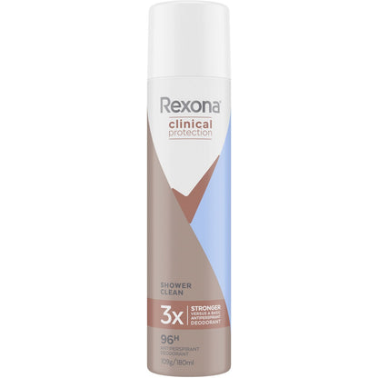 Rexona Women Clinical Protection 96h Antiperspirant Shower Clean 180 Ml