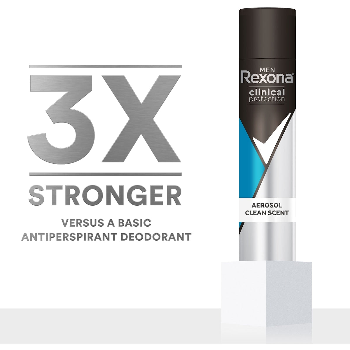 Rexona Men Clinical 96hr Deodorant Aerosol Shower Clean 180ml
