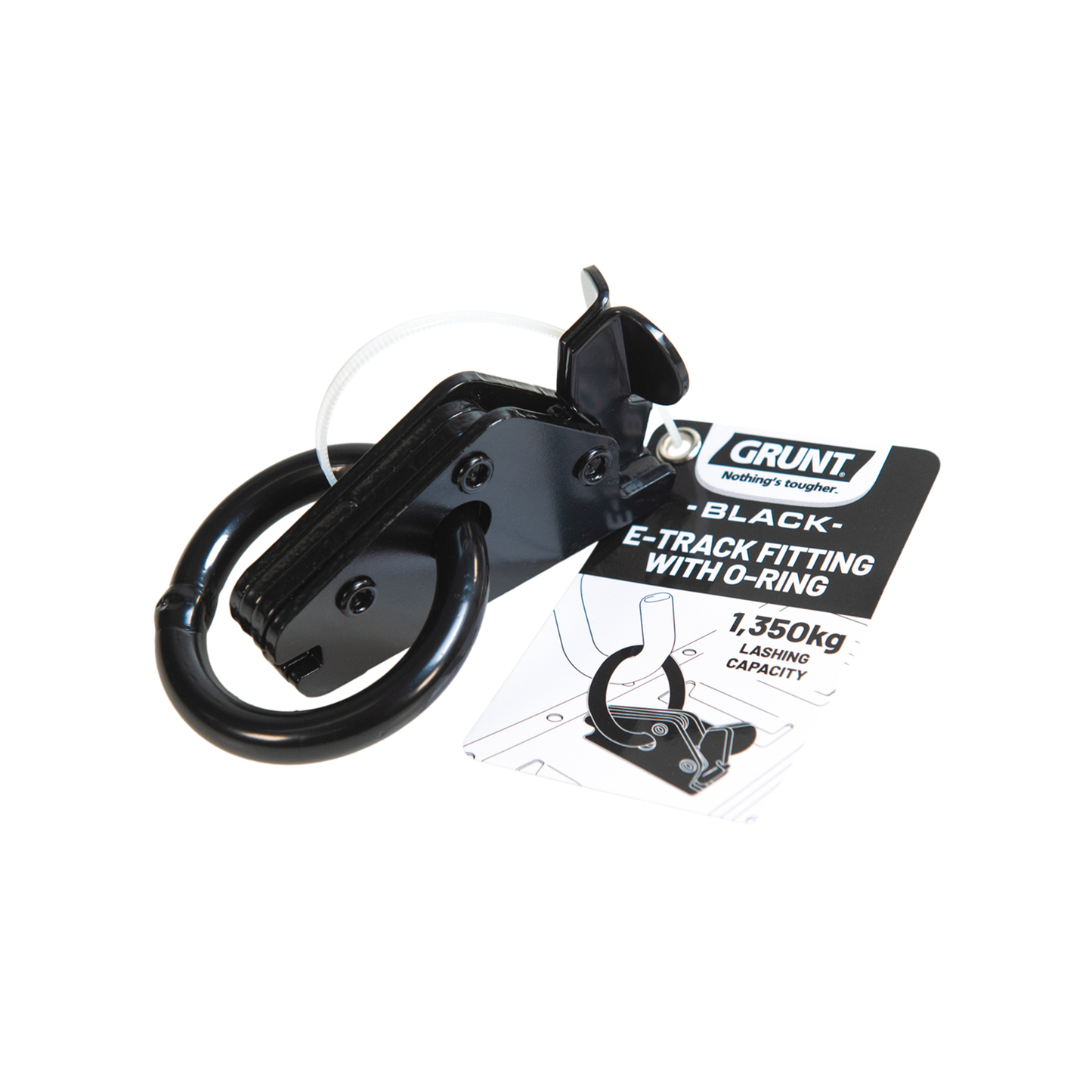 Grunt Black O Ring E Track Fitting - 50mm