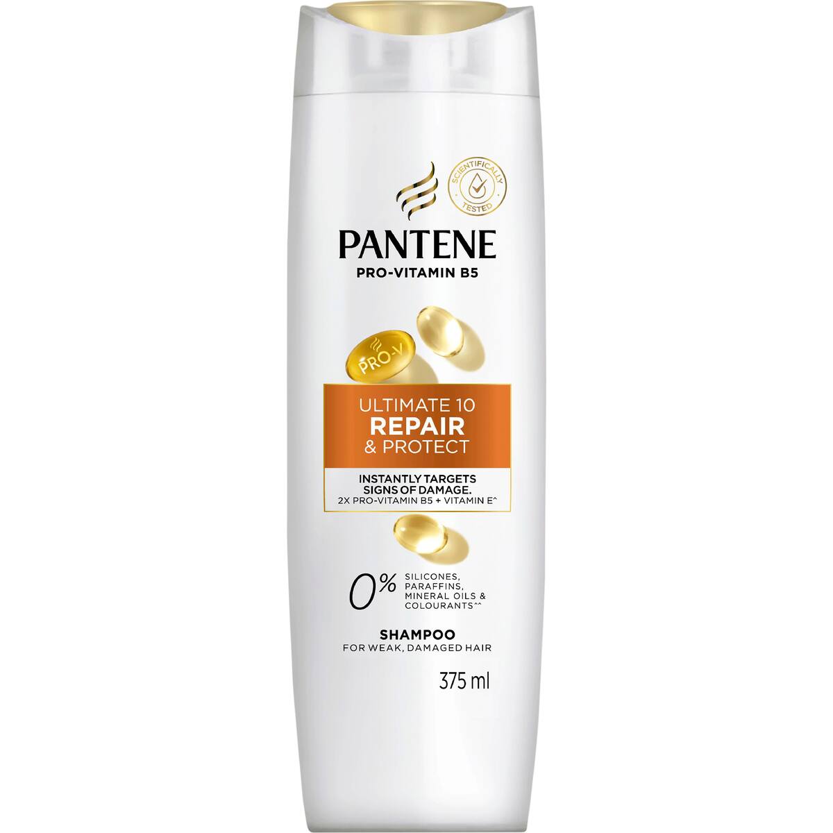 Pantene Ultimate 10 Repair & Protect Shampoo For Damage 375ml
