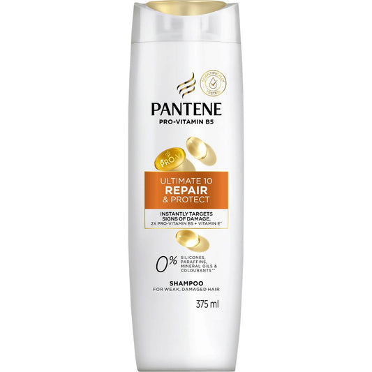 Pantene Ultimate 10 Repair & Protect Shampoo For Damage 375ml