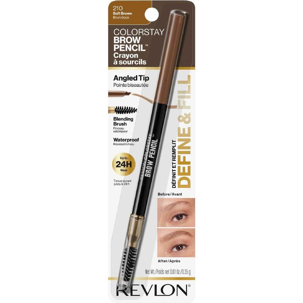 Revlon Color Stay Brow Pencil Soft Brown Each