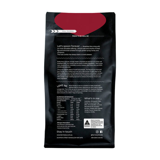 Farmer Jo Burnt Fig & Almond Baked Muesli - 400g