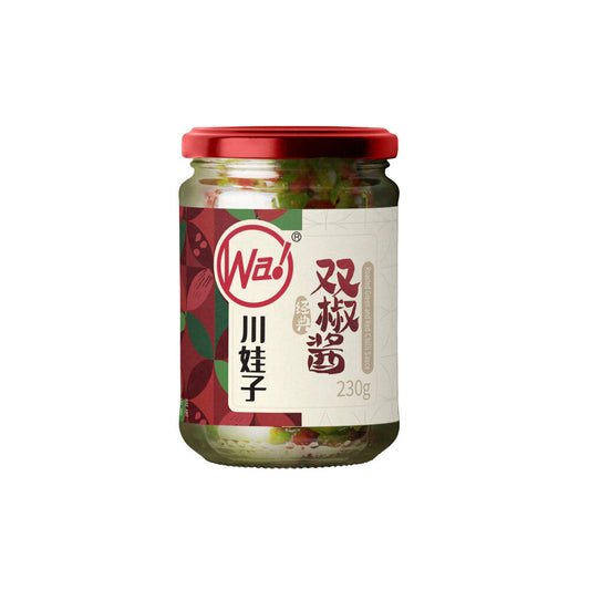 Chuanwazi Roasted Green & Red Chilli Sauce - 230g
