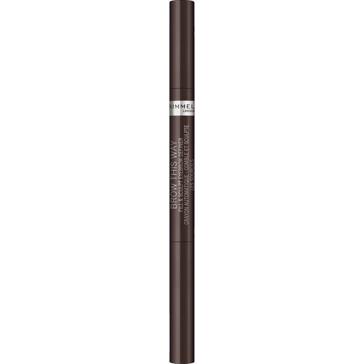 Rimmel London Brow This Way 2in2 Eye Brow Dark Brown 0.4g