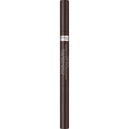 Rimmel London Brow This Way 2in2 Eye Brow Dark Brown 0.4g