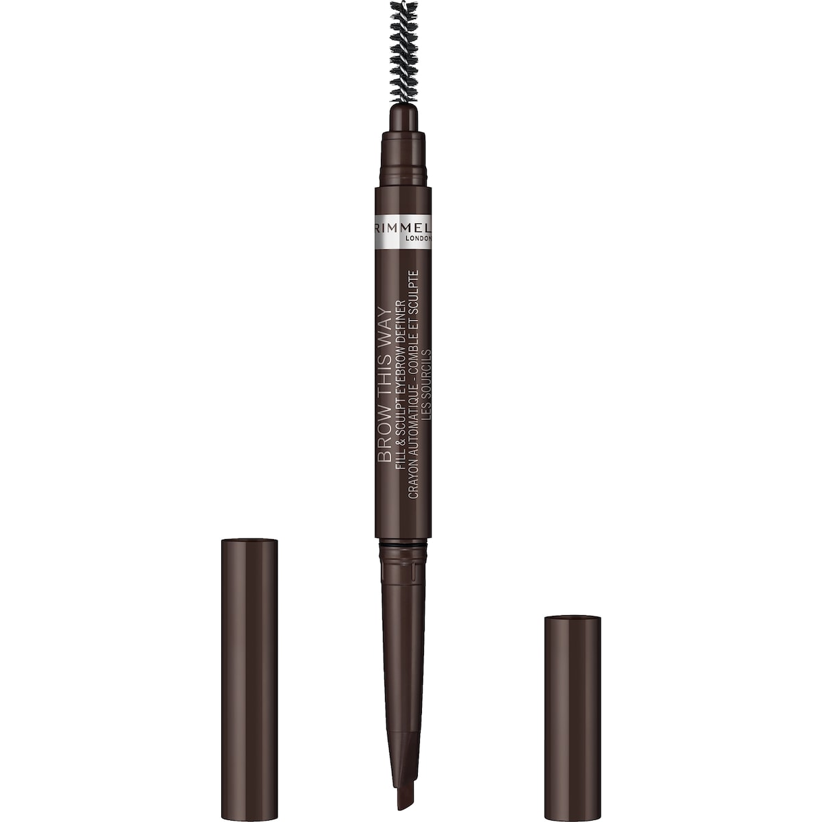 Rimmel London Brow This Way 2in2 Eye Brow Dark Brown 0.4g