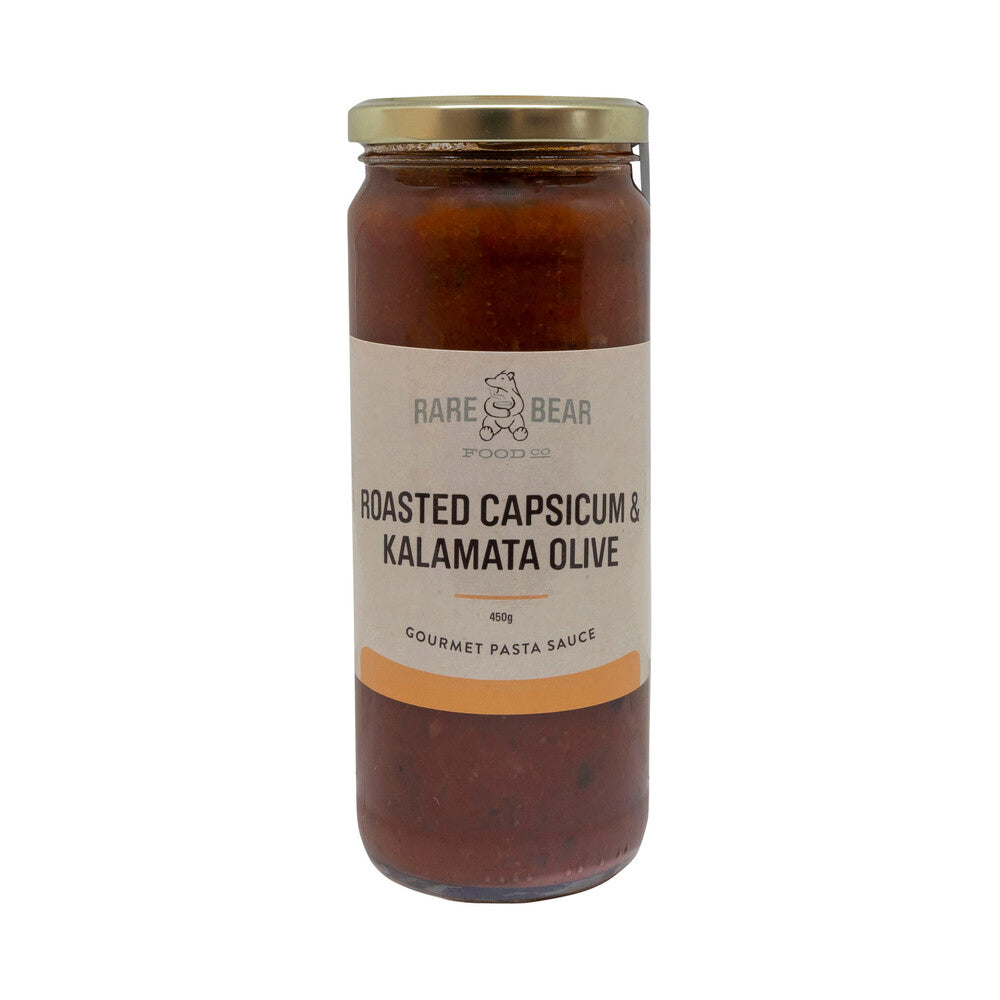 Rare Bear Roasted Capsicum & Kalamata Olive Pasta Sauce - 450g
