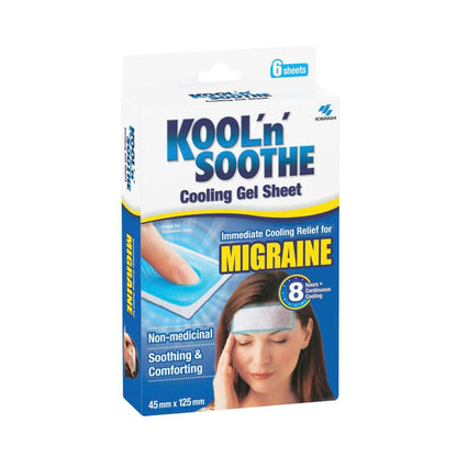 Kool N Soothe Migraine Cooling Strips - 6 Pack