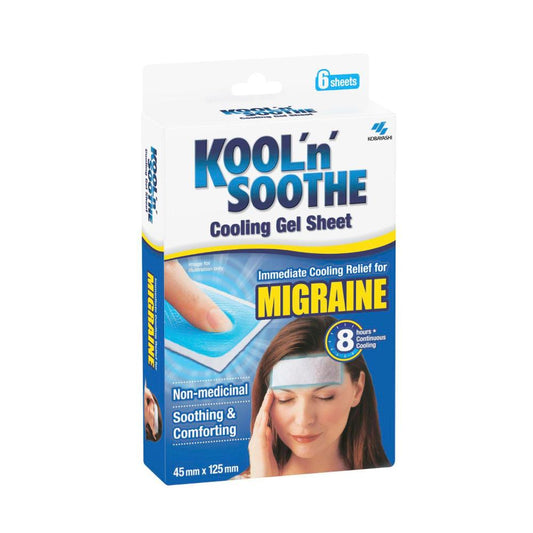 Kool N Soothe Migraine Cooling Strips - 6 Pack