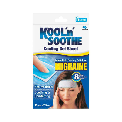 Kool N Soothe Migraine Soft Gel Sheets Bonus Pack - 6 pack