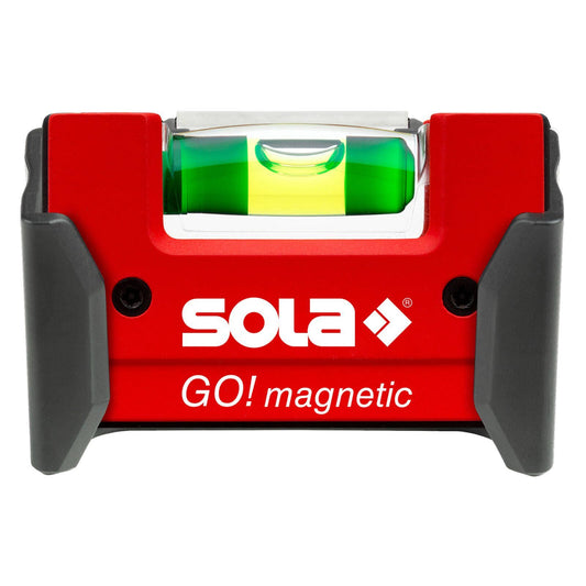 Sola Mini Compact Spirit Level Magnetic Clip - 68 x 21 x 42mm - Red