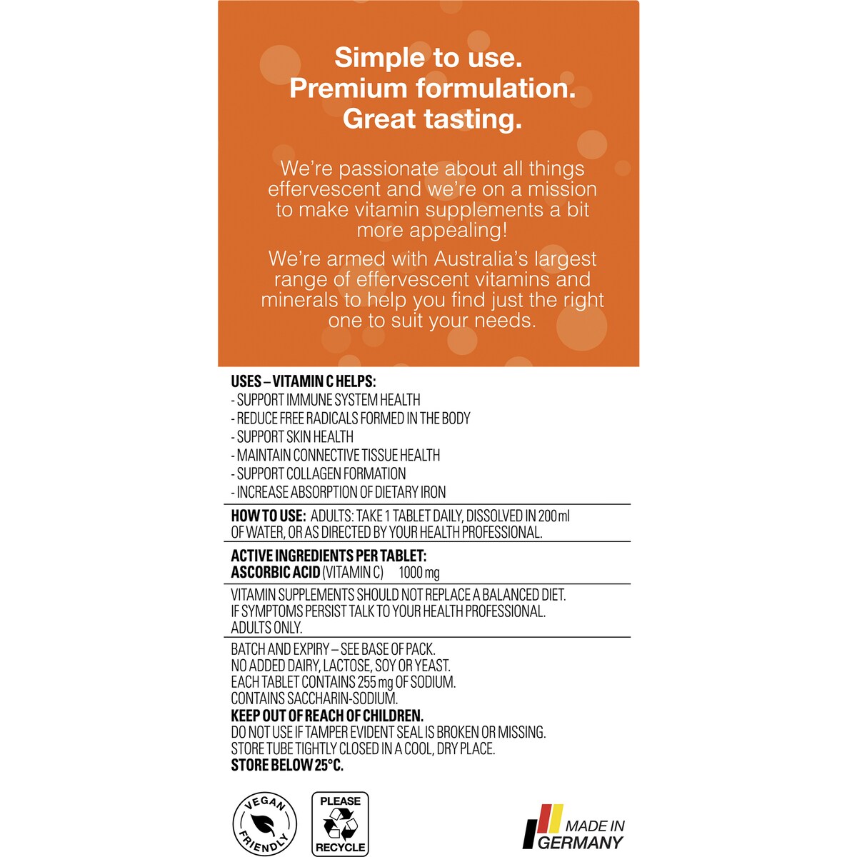 VOOST Effervescent Vitamin C 40 pack