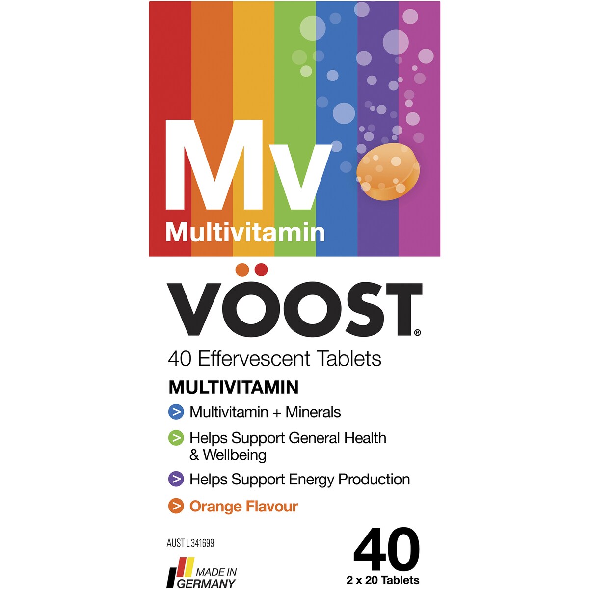 VOOST Effervescent Multivitamin 40 pack