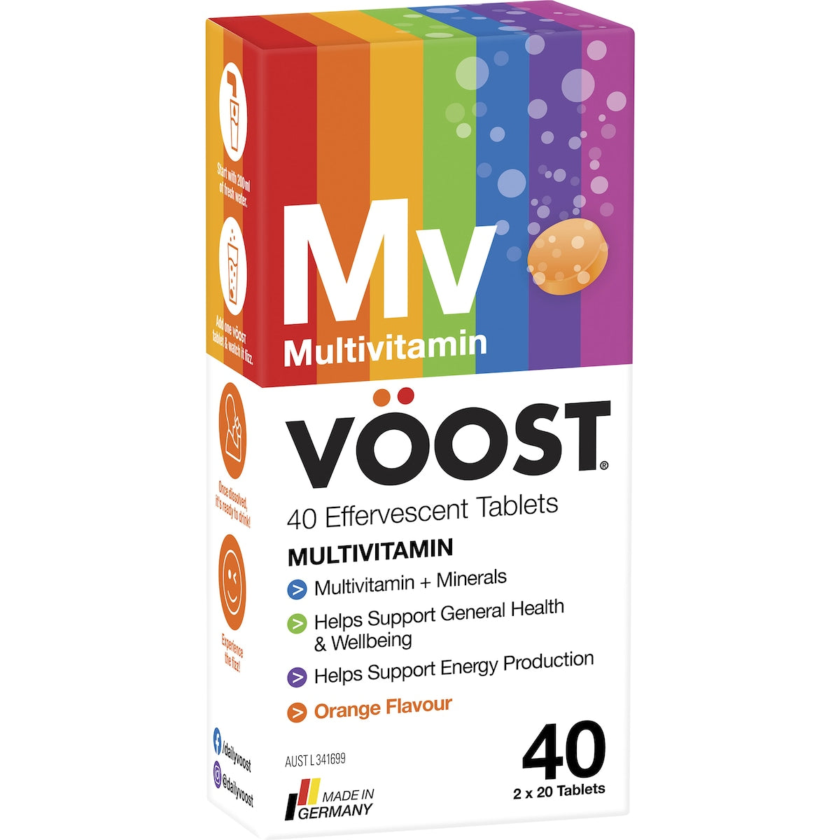 VOOST Effervescent Multivitamin 40 pack