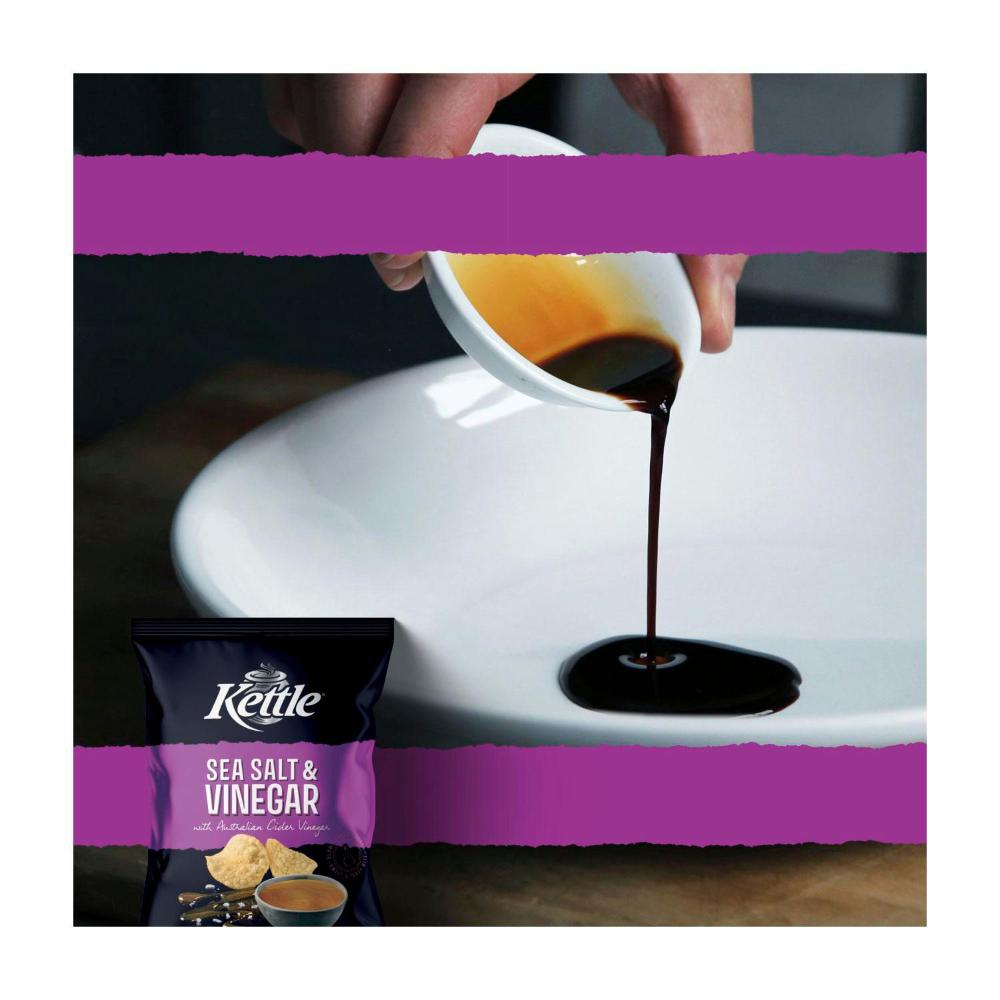Kettle Sea Salt & Vinegar Potato Chips - 165g