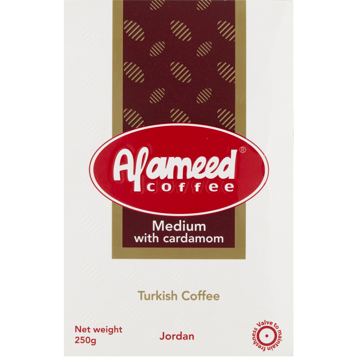 Alameed Coffee Medium With Cardamom Turkish Coffee 250g