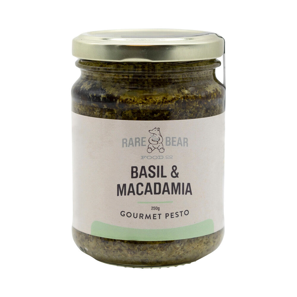 Rare Bear Basil & Macadamia Pesto - 250g