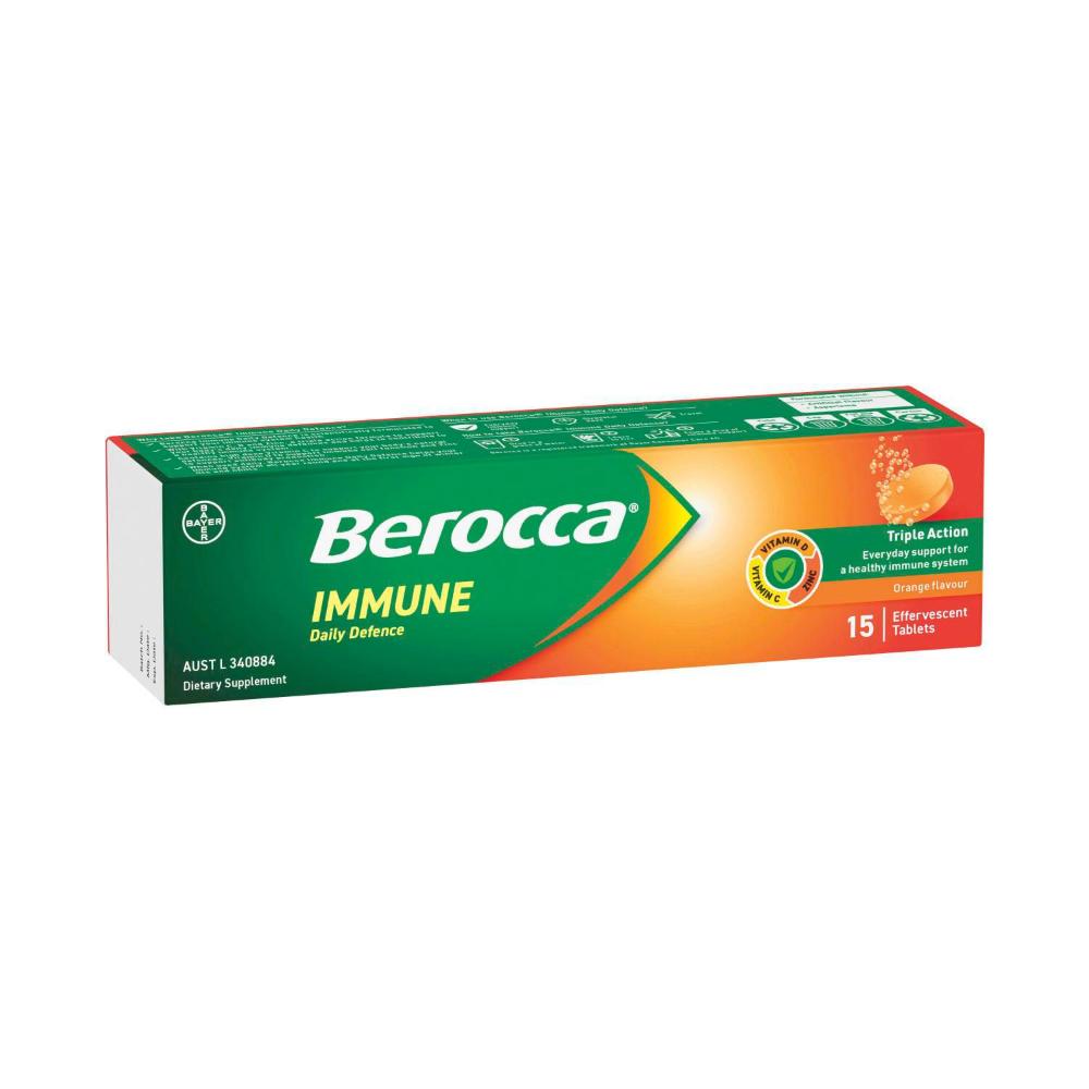 Berocca Immune Effervescent Orange - 15 pack