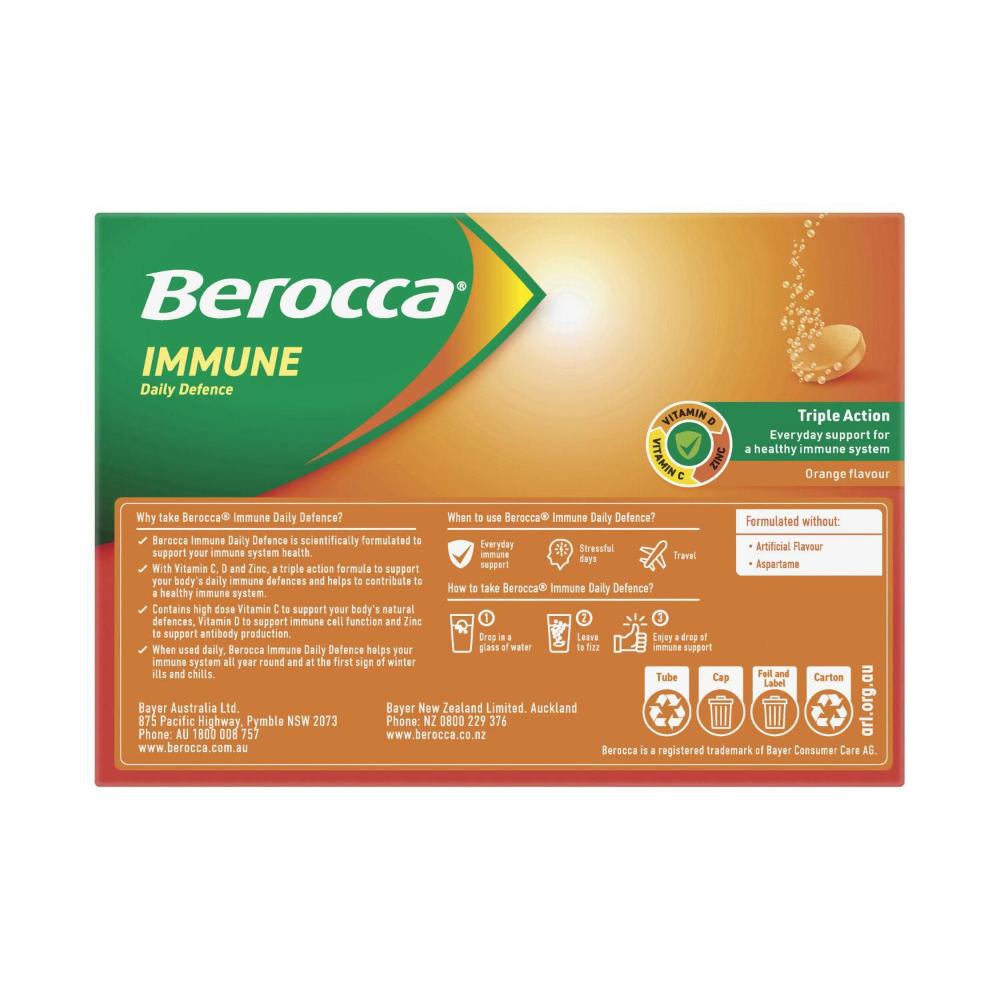 Berocca Immune Effervescent Orange - 45 pack