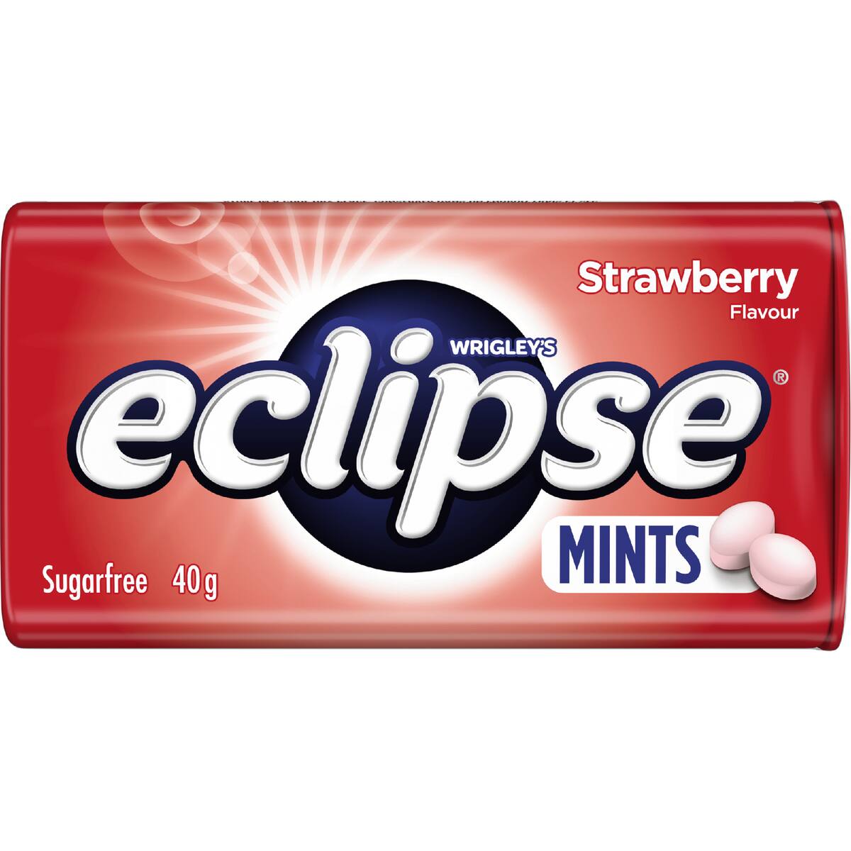 Eclipse Strawberry Sugar Free Mints Tin 40g