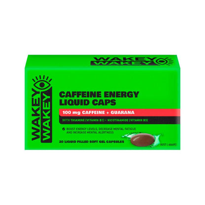 Wakey Wakey Caffeine Liquid Caps - 20 pack