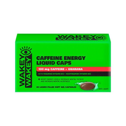 Wakey Wakey Caffeine Liquid Caps - 20 pack