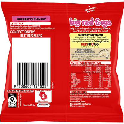 Allens Big Red Frogs Lollies 64g
