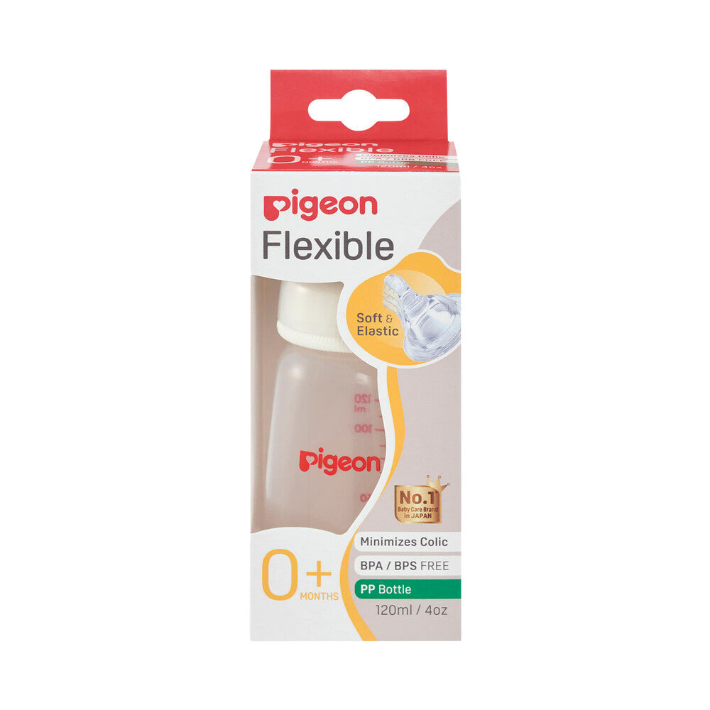 Pigeon Slim Neck Pp Bottle With Flexible Teat 120ml - 1 Pack