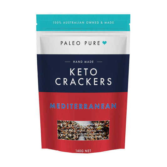 Paleo Pure Seedy Crackers Mediterranean - 140g