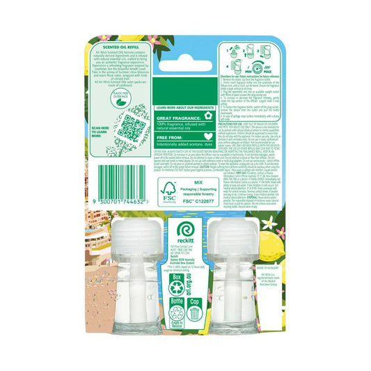 Air Wick Pure Scented Oils Refill Lemon Blossom & Jasmine 2 X 19ml - 1 each