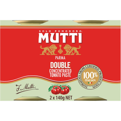 Mutti Tomato Paste Double Concentrate 140g X 2 Pack