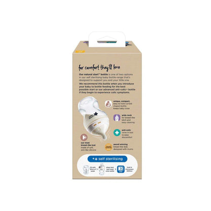 Tommee Tippee Baby Bottles Natural Start Anti-colic Bottle 260ml 0months+ - 1 each