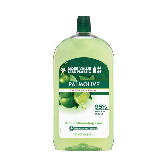 Palmolive Antibacterial Hand Wash Odour Neutralising Lime Refill - 1L