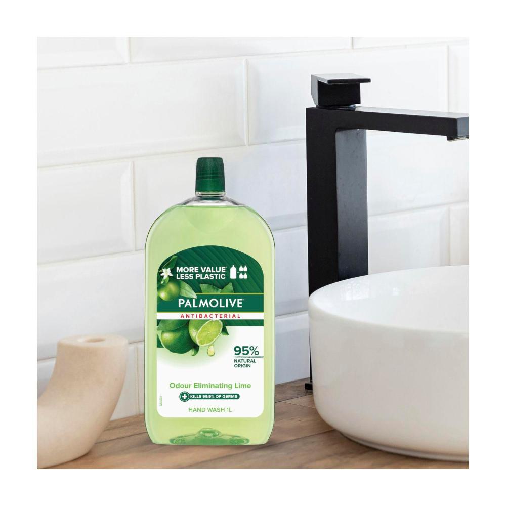 Palmolive Antibacterial Hand Wash Odour Neutralising Lime Refill - 1L