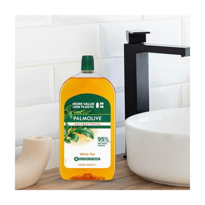Palmolive Antibacterial Hand Wash White Tea Refill - 1L