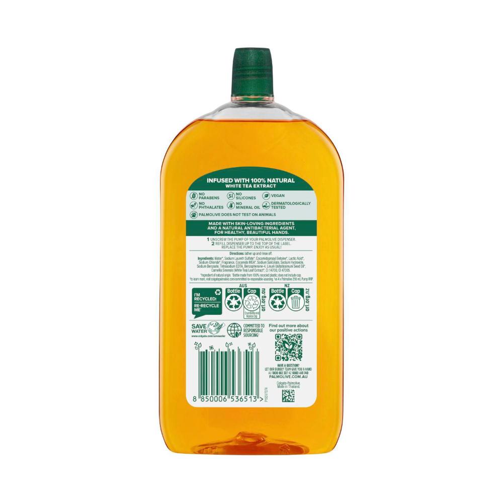 Palmolive Antibacterial Hand Wash White Tea Refill - 1L