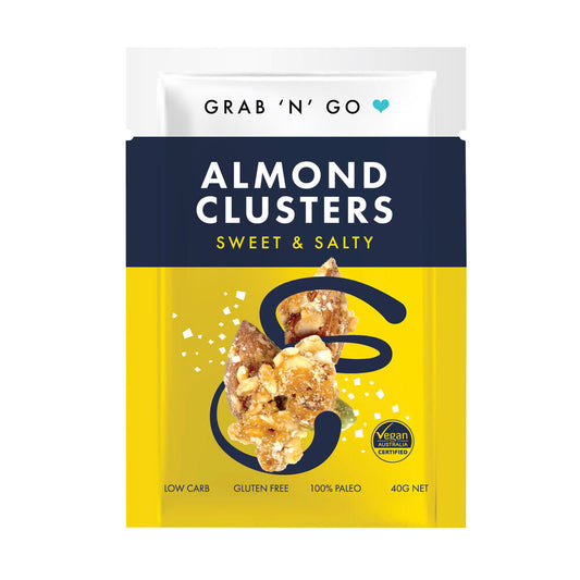 Grab & Go Almond Clusters Sweet & Salty - 40g