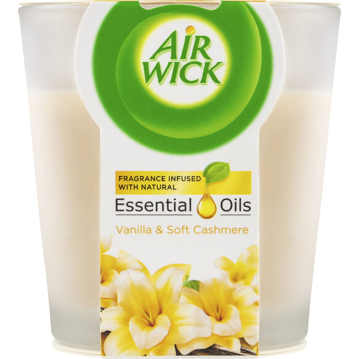 Air Wick Essential Oils Candle Vanilla & Soft Cashmere Each