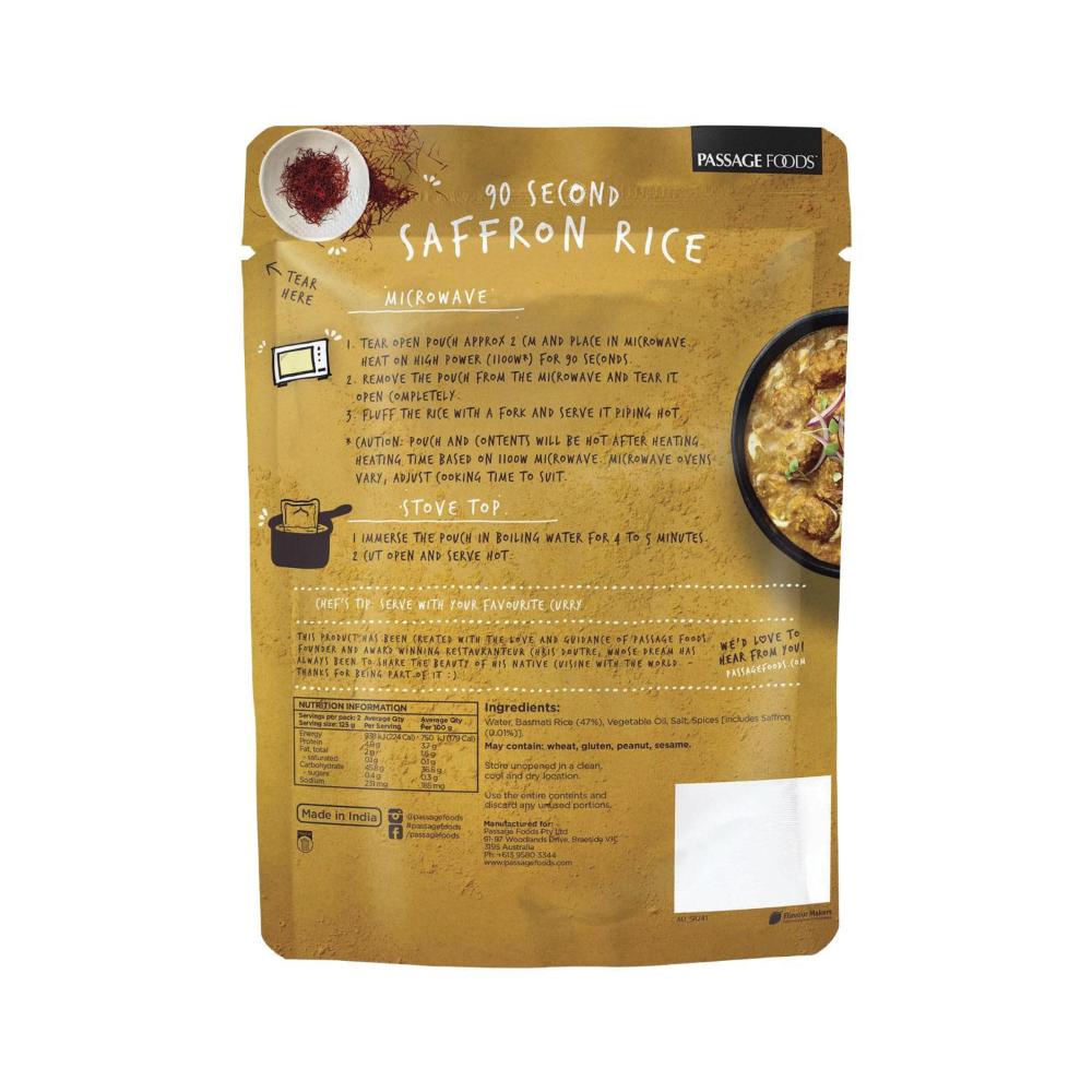 Passage To India Saffron Rice - 250g