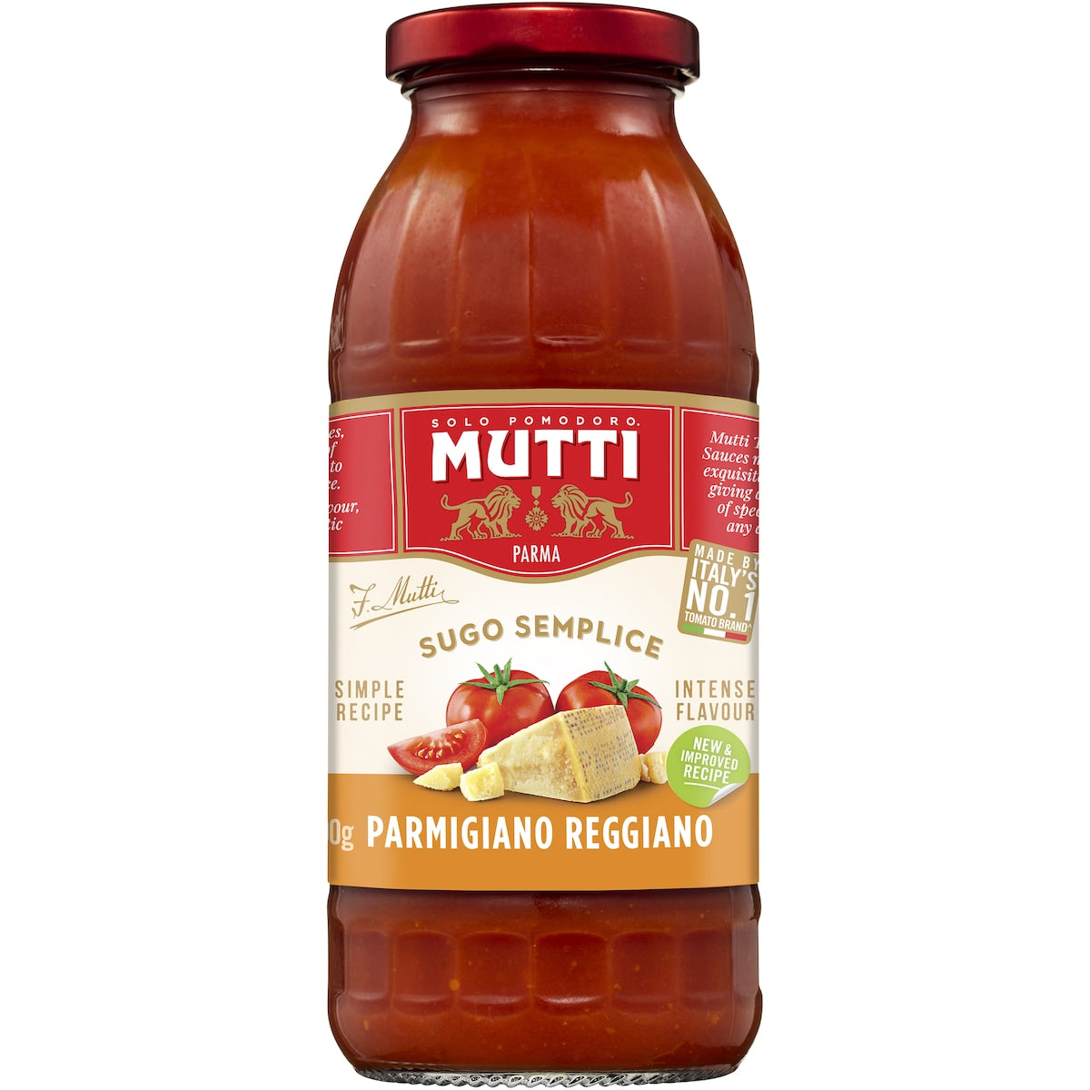 Mutti Sugo Semplice Pasta Sauce Parmesan 400g