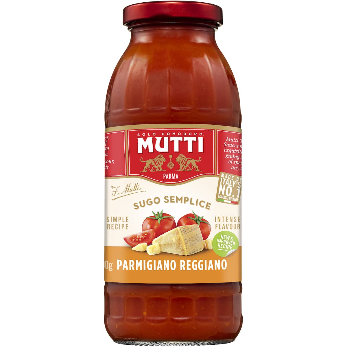 Mutti Sugo Semplice Pasta Sauce Parmesan 400g