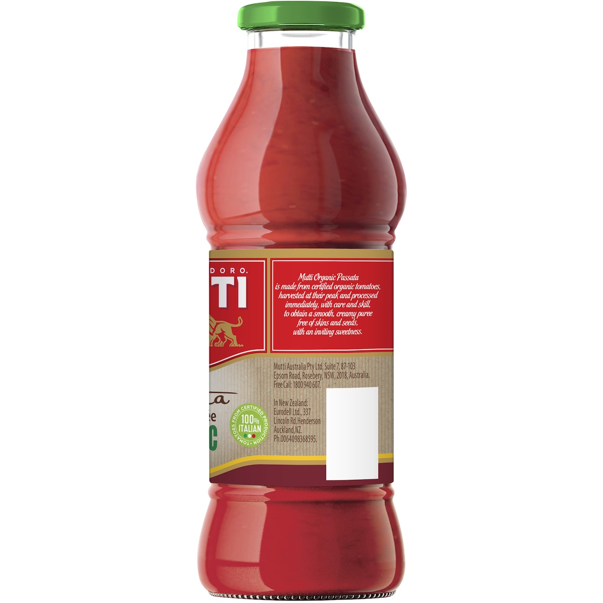 Mutti Organic Passata Tomato Puree 560g