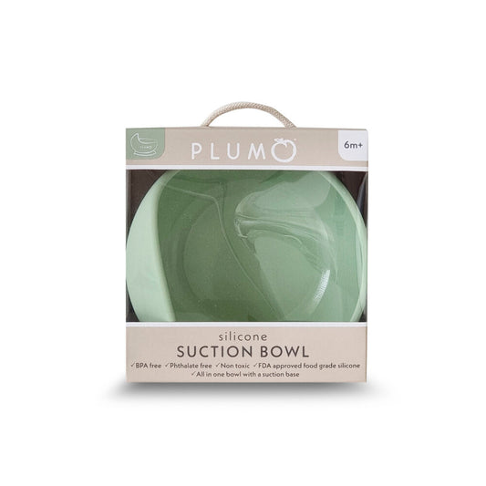 Plum Silicone Duck Egg Bowl Olive - 1 Pack