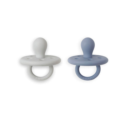 Plum Silicone Soother Steel Blue / Ash - 2 pack