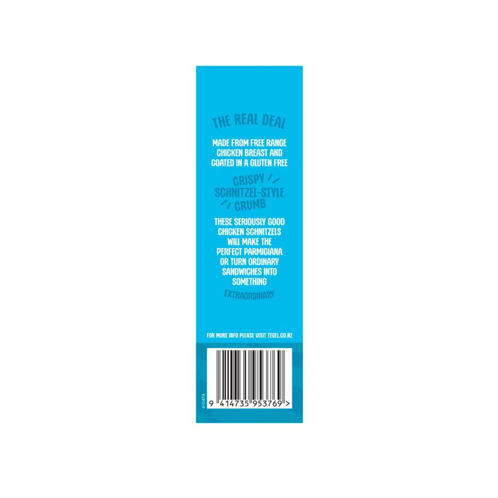 Tegel Free Range Gluten Free Chicken Schnitzel - 400GRAM