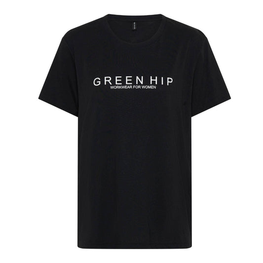 Green Hip Short Sleeve T Shirt - Black - Large
