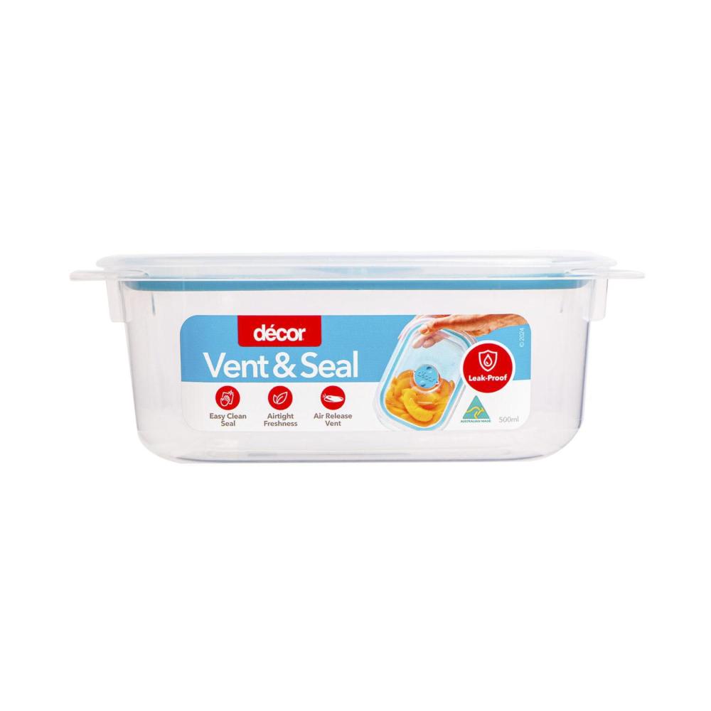 Decor Vent & Seal Plastic Container - 500mL